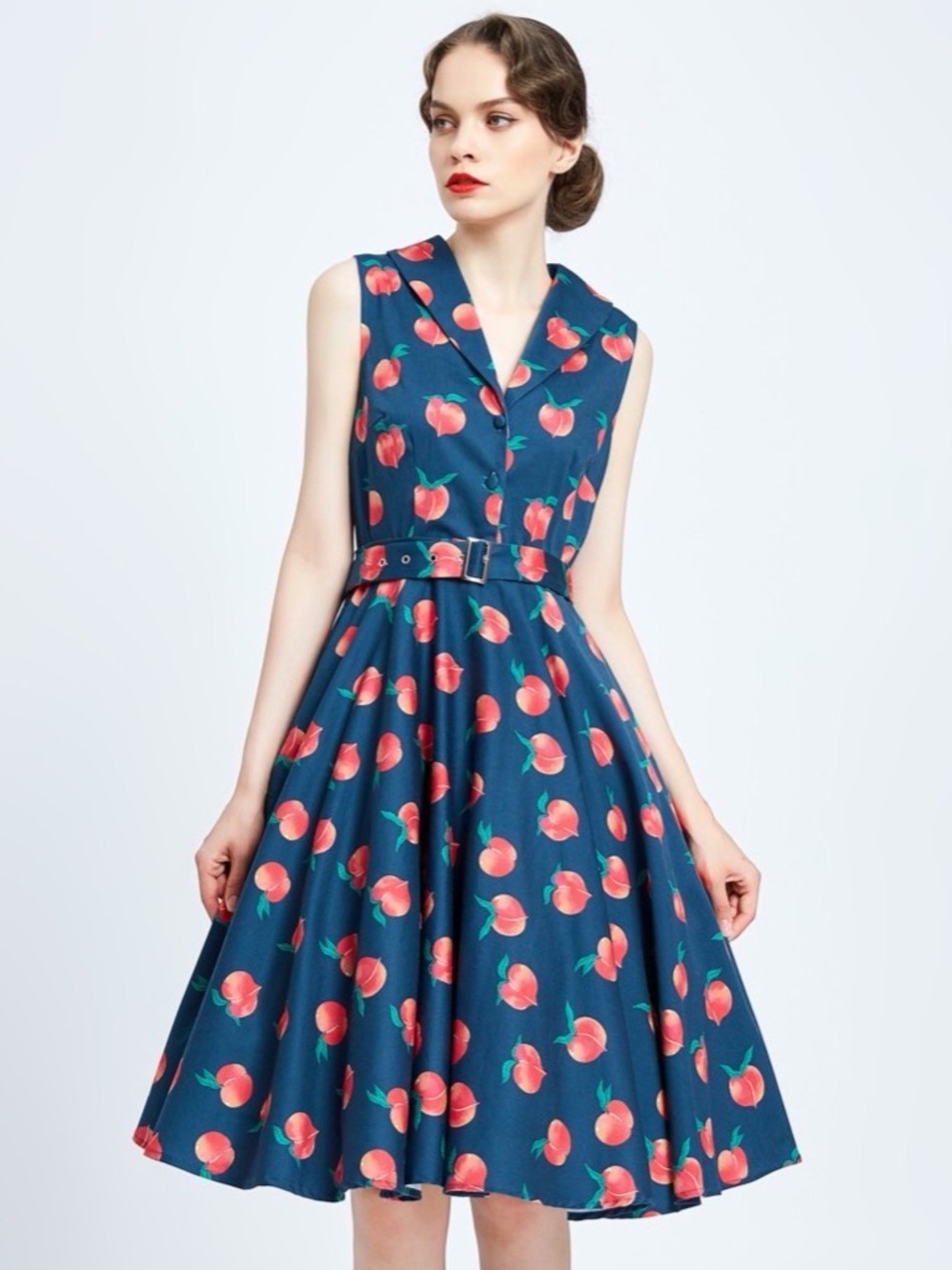 Miss Lulo ModCloth Peach Jani Dress Size Large